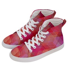 Abstract Background Texture Men s Hi-top Skate Sneakers