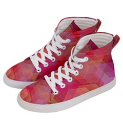 Abstract Background Texture Women s Hi-top Skate Sneakers