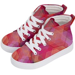 Abstract Background Texture Kids  Hi-top Skate Sneakers