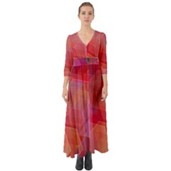Abstract Background Texture Button Up Boho Maxi Dress