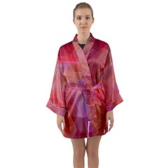 Abstract Background Texture Long Sleeve Kimono Robe