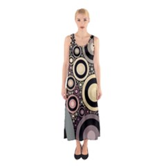 Art Retro Design Vintage Sleeveless Maxi Dress