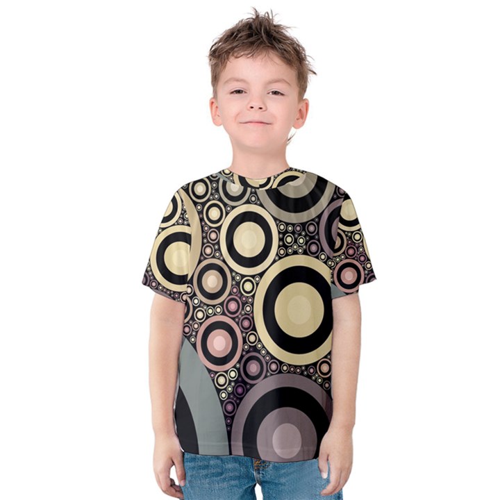 Art Retro Design Vintage Kids  Cotton Tee