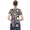 Art Retro Design Vintage Short Sleeve Front Detail Top View2