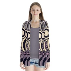 Art Retro Design Vintage Drape Collar Cardigan