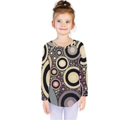 Art Retro Design Vintage Kids  Long Sleeve Tee