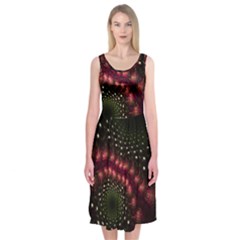 Background Texture Pattern Art Midi Sleeveless Dress