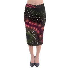 Background Texture Pattern Art Midi Pencil Skirt