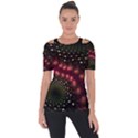 Background Texture Pattern Art Shoulder Cut Out Short Sleeve Top View1