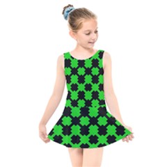 Art Modern Design Contemporary Kids  Skater Dress Swimsuit by Wegoenart