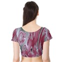 Fractal Gradient Colorful Infinity Short Sleeve Crop Top View2