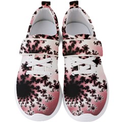 Fractal Pattern Pink Men s Velcro Strap Shoes by Wegoenart