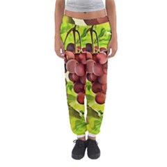 Grape Harvest Nature Figure Rustic Women s Jogger Sweatpants by Wegoenart