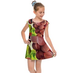 Grape Harvest Nature Figure Rustic Kids  Cap Sleeve Dress