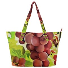 Grape Harvest Nature Figure Rustic Full Print Shoulder Bag