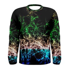 Wallpaper Fractal Lines Abstract Men s Long Sleeve Tee