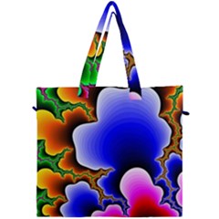 Fractal Background Pattern Color Canvas Travel Bag by Wegoenart