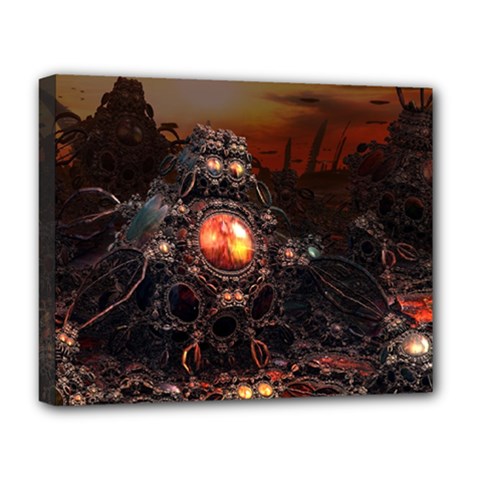 Fractal Mandelbulb 3d Action Deluxe Canvas 20  X 16  (stretched) by Wegoenart