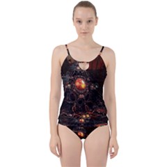 Fractal Mandelbulb 3d Action Cut Out Top Tankini Set by Wegoenart