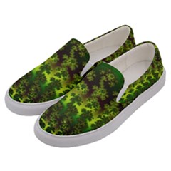 Fractal Gradient Colorful Infinity Men s Canvas Slip Ons