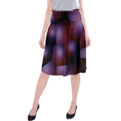 Fractal Rendering Midi Beach Skirt by Wegoenart