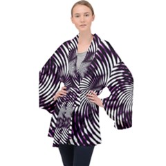 Background Texture Pattern Velvet Kimono Robe