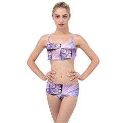 Fractal Art Artwork Digital Art Layered Top Bikini Set