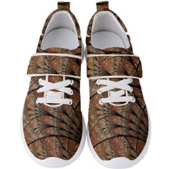 Fractals Artistic Digital Design Men s Velcro Strap Shoes