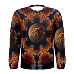 Fractal Space Fantasy Men s Long Sleeve Tee