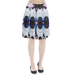 Pattern Texture Fractal Colorful Pleated Skirt by Wegoenart