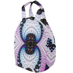 Pattern Texture Fractal Colorful Travel Backpacks by Wegoenart