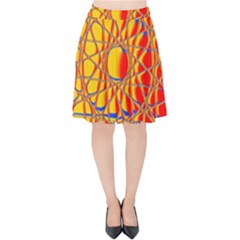 Graphic Design Graphic Design Velvet High Waist Skirt by Wegoenart