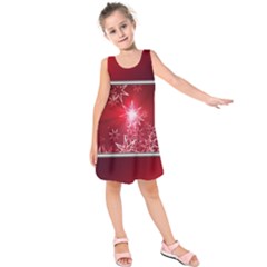 Christmas Candles Kids  Sleeveless Dress by Wegoenart