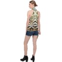 Pattern Nature Desktop Fractals Halter Asymmetric Satin Top View2