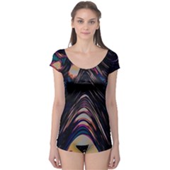 Pattern Texture Fractal Colorful Boyleg Leotard  by Wegoenart