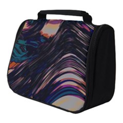 Pattern Texture Fractal Colorful Full Print Travel Pouch (small)