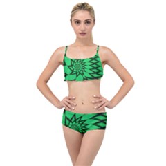 The Fourth Dimension Fractal Layered Top Bikini Set