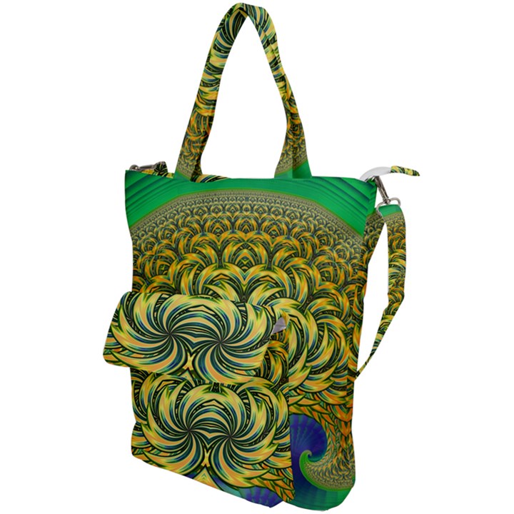 Fractal Tree Abstract Fractal Art Shoulder Tote Bag