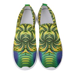 Fractal Tree Abstract Fractal Art Women s Slip On Sneakers by Wegoenart