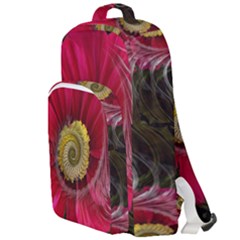 Fantasy Flower Fractal Blossom Double Compartment Backpack by Wegoenart