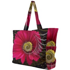 Fantasy Flower Fractal Blossom Simple Shoulder Bag by Wegoenart