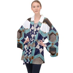 Cornflower Blues Velvet Kimono Robe by WensdaiAmbrose