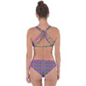 The Happy Eyes Of Freedom In Polka Dot Cartoon Pop Art Criss Cross Bikini Set View2