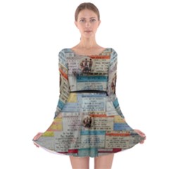 Concert TIcket Memorabilia  Long Sleeve Skater Dress