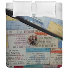 Concert TIcket Memorabilia  Duvet Cover Double Side (California King Size)