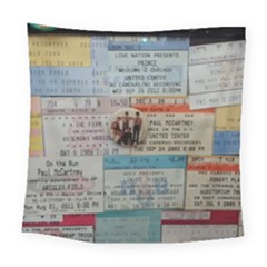 Concert TIcket Memorabilia  Square Tapestry (Large)