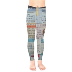 Concert TIcket Memorabilia  Kids  Legging