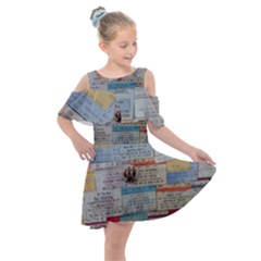 Concert TIcket Memorabilia  Kids  Shoulder Cutout Chiffon Dress