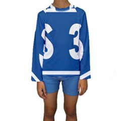 Italy State Highway 38 Kids  Long Sleeve Swimwear by abbeyz71