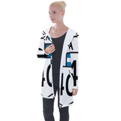 Argentina National Route 40 Longline Hooded Cardigan by abbeyz71